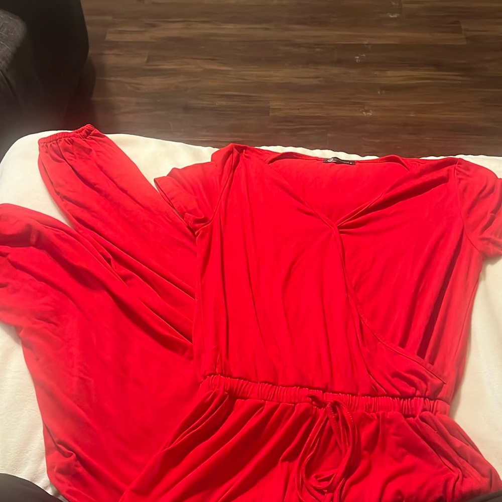 Red jumpsuit